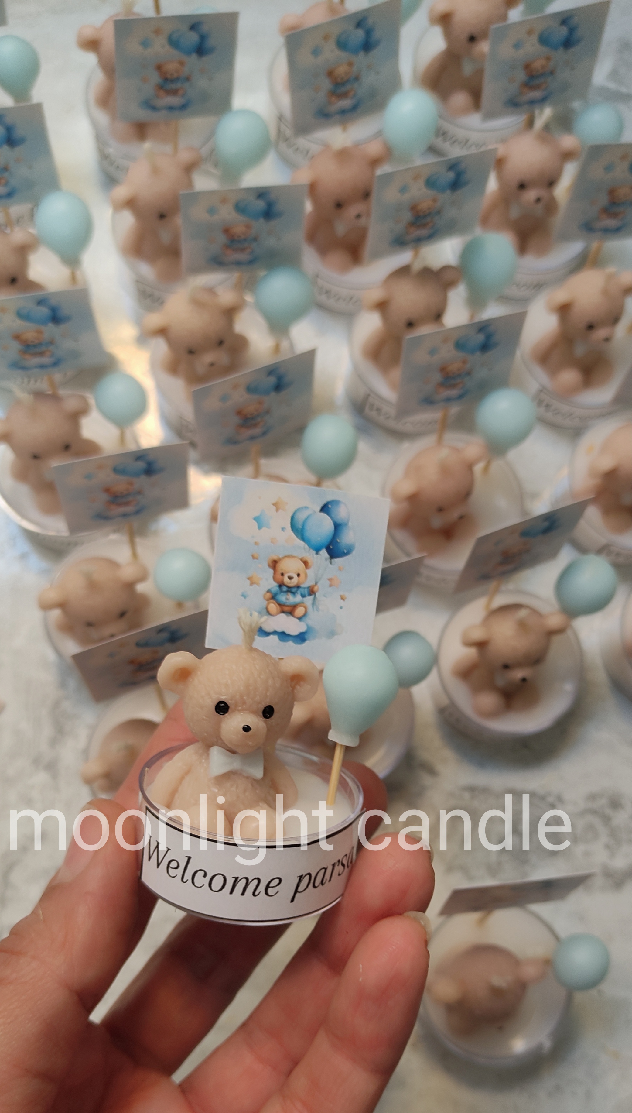 گیفت تدی وارمری moonlight طرح فانتزی و پر فروش با لیبل اسم