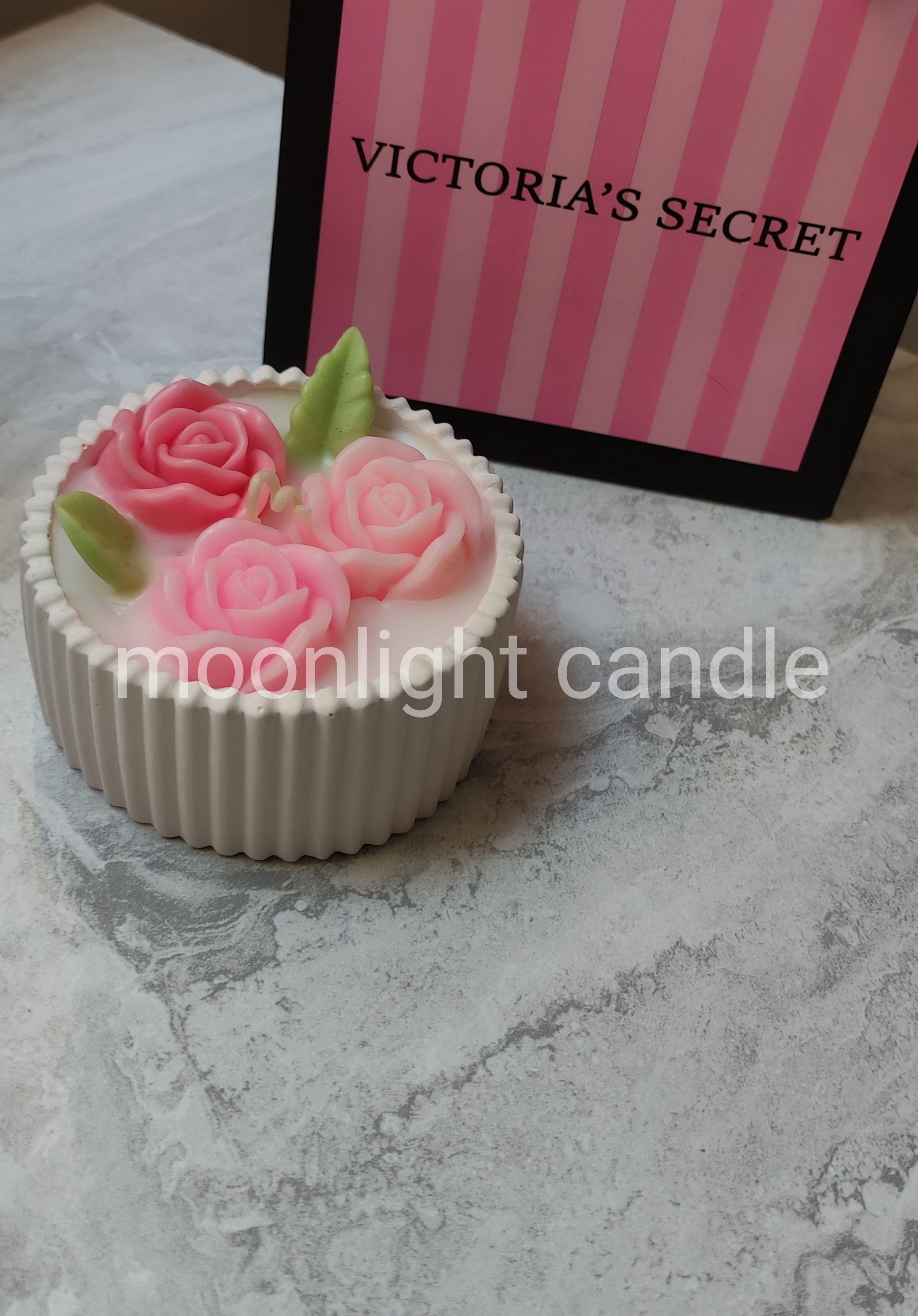 گیفت شات شمع سنگی گل moonlight مناسبتی و فانتزی