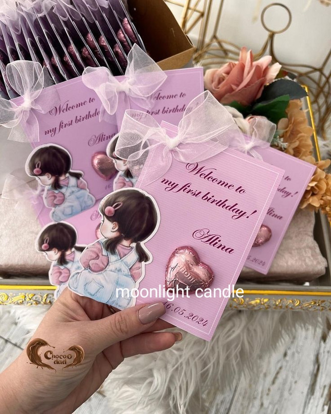 گیفت کارت شکلات moonlight طرح جدید برای هر مناسبتی با نوشته دلخواه