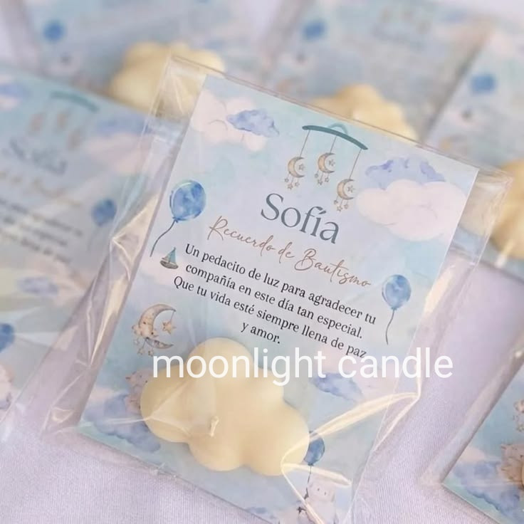 گیفت کارت شمع ابر moonlight برای هدیه با متن دلخواه